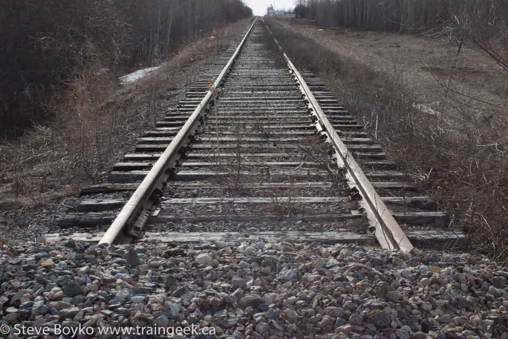 End of Lake Line Railroad, Beausejour, MB