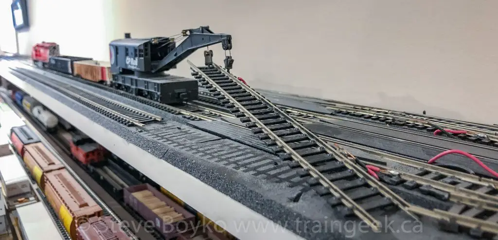 Rail removal in the CP staging yard