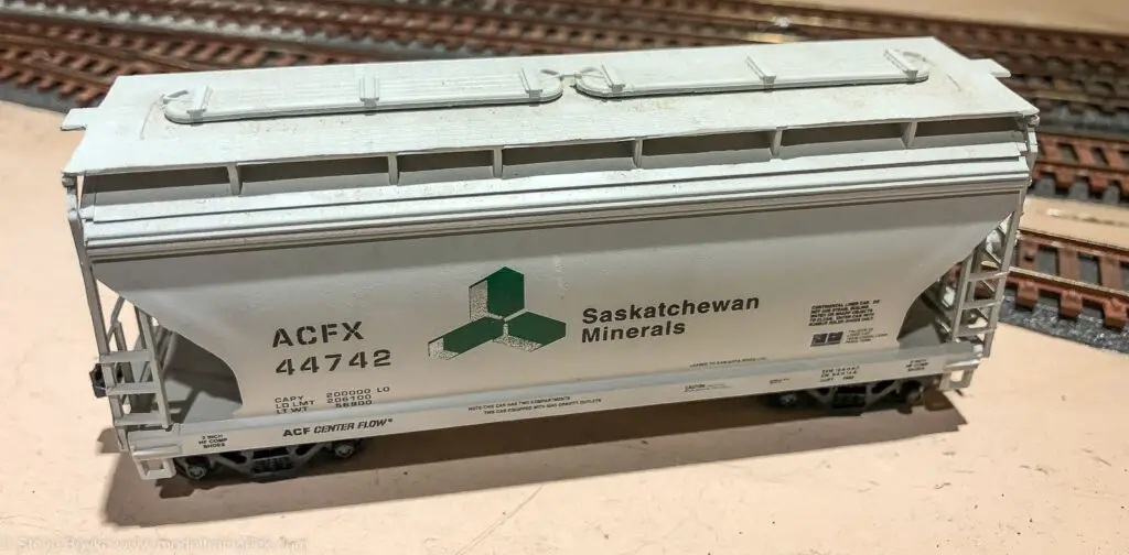 Saskatchewan Minerals model train car